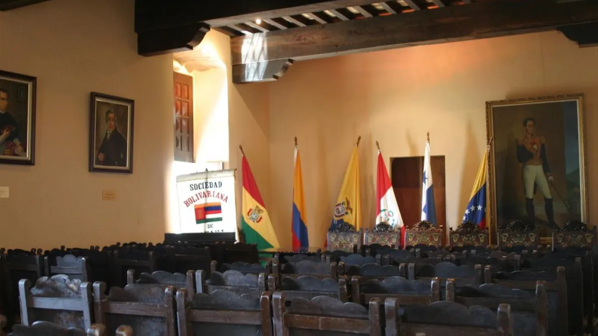 Interior del Salón Bolívar del Palacio Bolívar